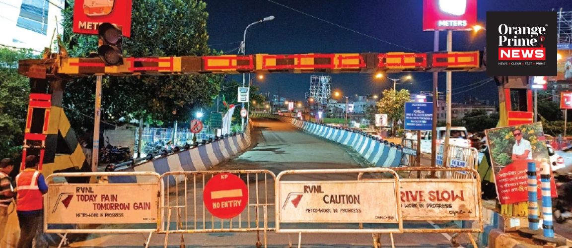 মেট্রোর কাজের জন্য চিংড়িঘাটা ফ্লাইওভার বন্ধ, শুক্রবার রাত থেকে যান চলাচলে বড় পরিবর্তন